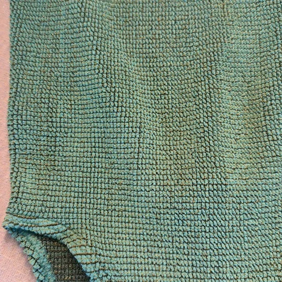 Bond eye Mara Low Back One Piece swimsuit, LAGOON LUREX, $180 - Picture 14 of 16